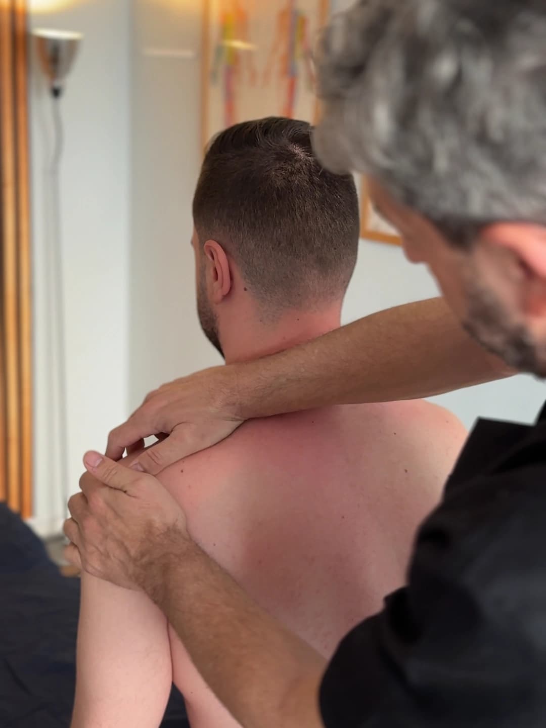 Sesión de osteopatía en el Centro Mesbaile de Alcobendas